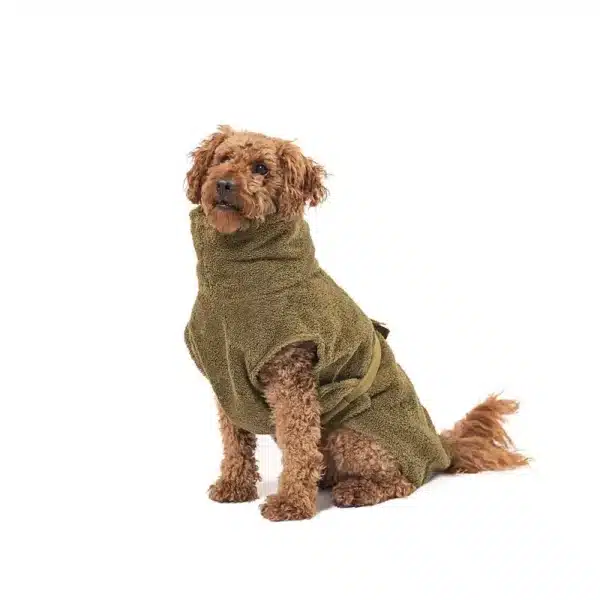 Dog bathrobe<span> - </span>XS, Olive