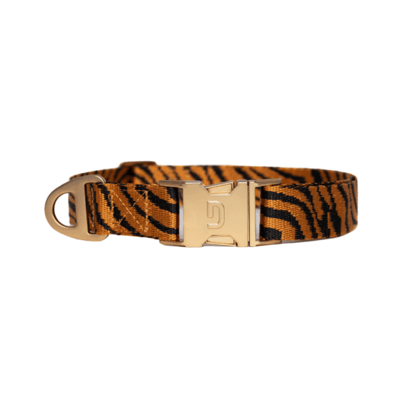 Zebra halsband<span> - </span>XS, Roest/Zwart