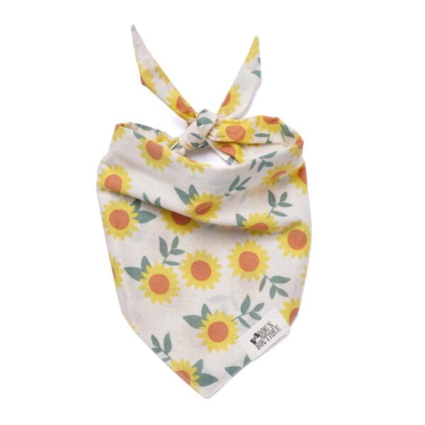 Sunflower dog bandana