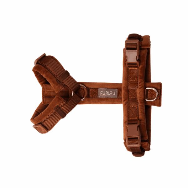 Velvet comfort hondentuig<span> - </span>S, Clay